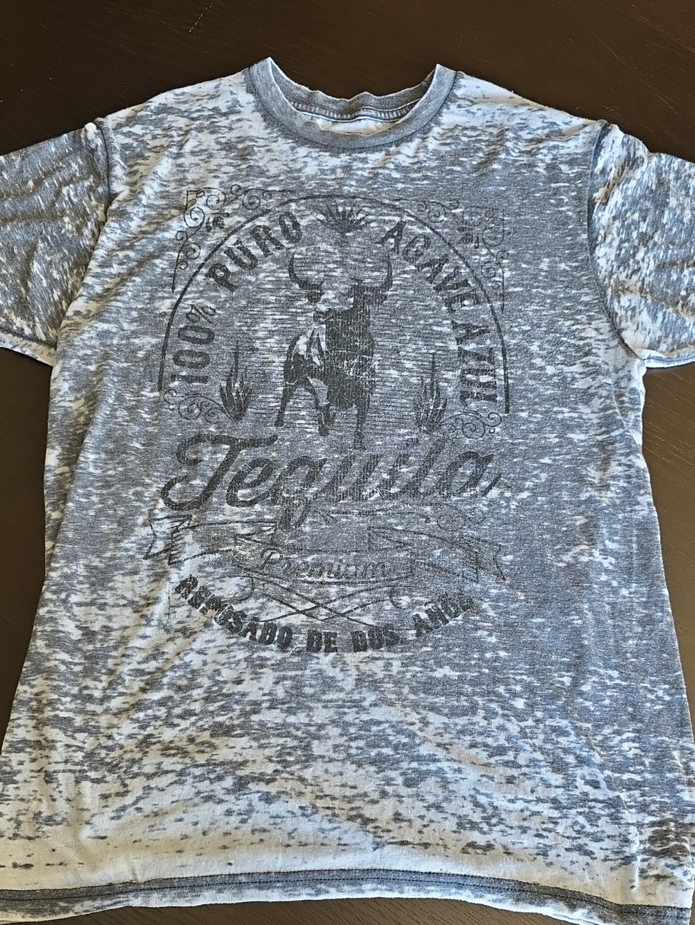 Fifth Sun Light Blue Distressed Tequila Graphic Tee
